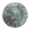 Picasso Pablo Vintage Rond Vloerkleed Groen / Multi Laagpolig - 200 CM ROND