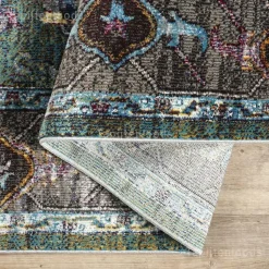 Picasso Pablo Vintage Vloerkleed Groen / Multi Laagpolig - 300x400 CM