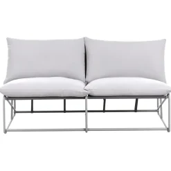 PICO - Tweezitsbank - Grijs - Staal