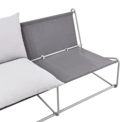 PICO - Tweezitsbank - Grijs - Staal