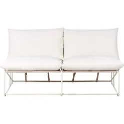 PICO - Tweezitsbank - Lichtbeige - Staal