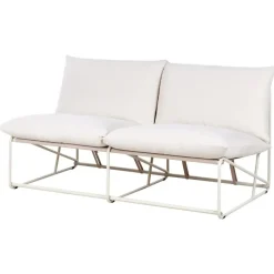 PICO - Tweezitsbank - Lichtbeige - Staal