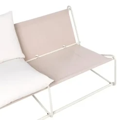 PICO - Tweezitsbank - Lichtbeige - Staal