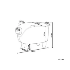 PIGGY - Hocker - Geel - Polyester