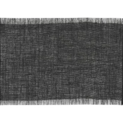 Placemat Emory - zwart - 45x30 cm (1 stuk)