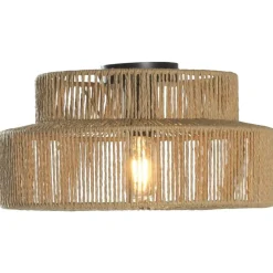 Plafonniere Willow - naturel papier - E27 - 18xØ35 cm