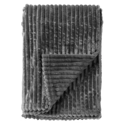 Plaid Marthy - Charcoal Gray - 140x180 cm