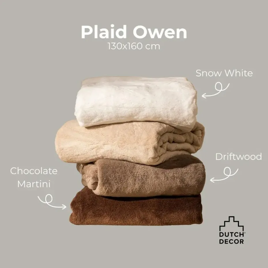 Plaid Owen - Driftwood - 130x160 cm