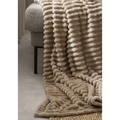 Plaid Zaira - zand - 130x170 cm