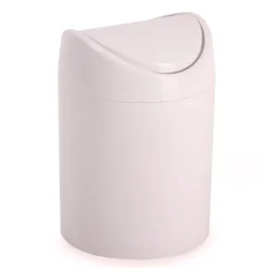 Plasticforte Mini prullenbakje - roze - kunststof - aanrechtmodel