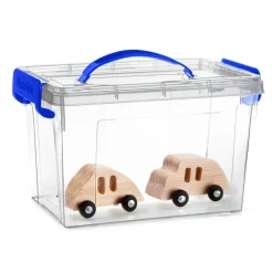 Plasticforte Opbergbox met deksel - blauw - 6L - kunststof