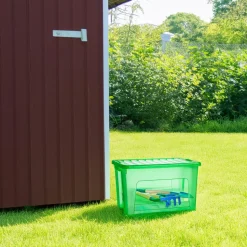 Plasticforte Opbergbox met deksel - groen - 47L - kunststof