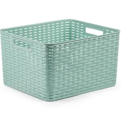 Plasticforte Opbergmand - Kastmand - kunststof - mintgroen - 28L