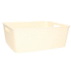 Plasticforte Opbergmand/kastmand - kunststof - zacht geel - 12L