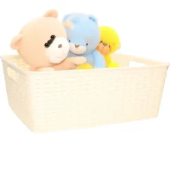 Plasticforte Opbergmand/kastmand - kunststof - zacht geel - 12L