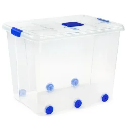 Plasticforte Opslagbak met deksel - 1x - 86L - 62 x 45 x 47 cm