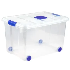 Plasticforte Opslagbak met deksel - 1x - 55L - 59 x 40 x 35 cm