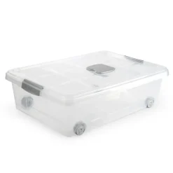 Plasticforte Opslagbak met deksel - 1x - 31L - 62 x 45 x 18 cm