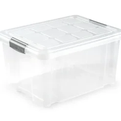 Plasticforte Opslagbakken - met deksel - 25L - 42x36x25 cm