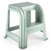 Plasticforte Opstapkrukje - 2 tredes - groen - 45 cm