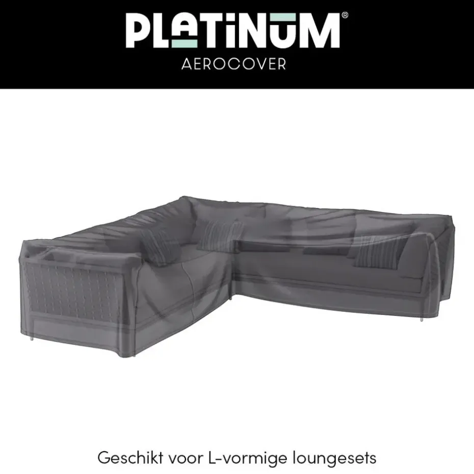Platinum Aerocover loungesethoes L-vorm 330x255 cm - Rechts