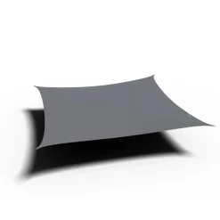 Platinum Dreamsail waterproof schaduwdoek vierkant 4x4 m - Grijs