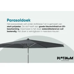 Platinum Parasol Riva Ø300 cm Ecru