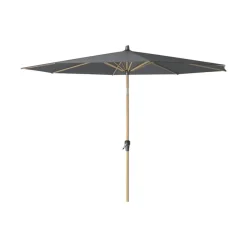 Platinum Riva stokparasol 3 m. rond - Teak Antraciet