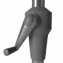 Platinum Riva stokparasol 3 m. rond - Teak Antraciet