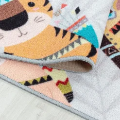 Play Hinkel Speeltapijt - 120x170 cm - Grijs - Vloerkleed Kinderkamer