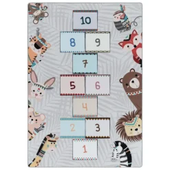 Play Hinkel Speeltapijt - 160x230 cm - Grijs - Vloerkleed Kinderkamer