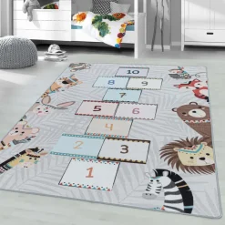Play Hinkel Speeltapijt - 160x230 cm - Grijs - Vloerkleed Kinderkamer