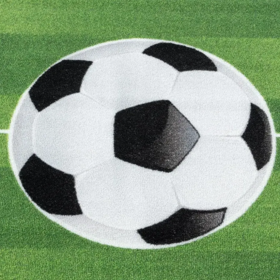 Play Voetbal Speeltapijt - 120x170 cm - Groen - Vloerkleed Kinderkamer