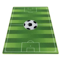Play Voetbal Speeltapijt - 100x150 cm - Groen - Vloerkleed Kinderkamer