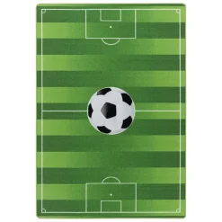 Play Voetbal Speeltapijt - 140x200 cm - Groen - Vloerkleed Kinderkamer