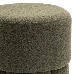 Poef Geneva - Bouclé Groen