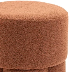 Poef Geneva - Bouclé Roest