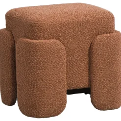 Poef Lorca - bruin - 40xØ37 cm