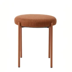 Poef Oranje Stof - 43,5x44x48cm - Pelican