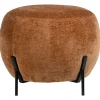 Poef Rosaly - bruin - Ø45x35 cm