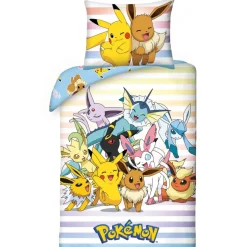 Pokémon Dekbedovertrek, Catch 'Em All - Eenpersoons - 140 x 200 cm - Katoen