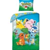 Pokémon Dekbedovertrek Family - Eenpersoons - 140 x 200 cm - Katoen
