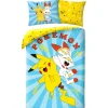 Pokémon Dekbedovertrek, High Five - Eenpersoons - 140 x 200 cm - Katoen