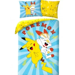 Pokémon Dekbedovertrek, High Five - Eenpersoons - 140 x 200 cm - Katoen