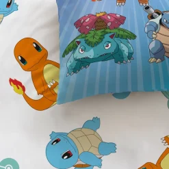 Pokémon Dekbedovertrek Starter Evolution - Eenpersoons - 140 x 200 cm - Katoen