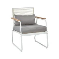 POMONTE - Tuinset 4-zits - Wit - Staal