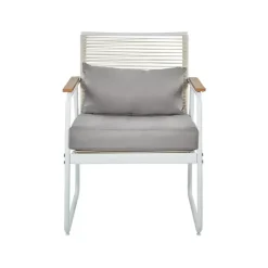 POMONTE - Tuinset 4-zits - Wit - Staal