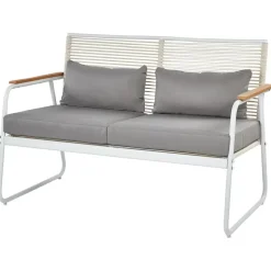 POMONTE - Tuinset 4-zits - Wit - Staal