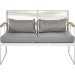 POMONTE - Tuinset 4-zits - Wit - Staal