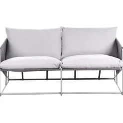 PONTE - Tweezitsbank - Grijs - Staal